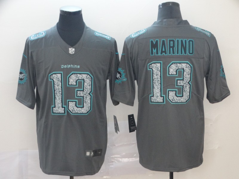 Men's Miami Dolphins Dan Marino #13 Gray Jersey